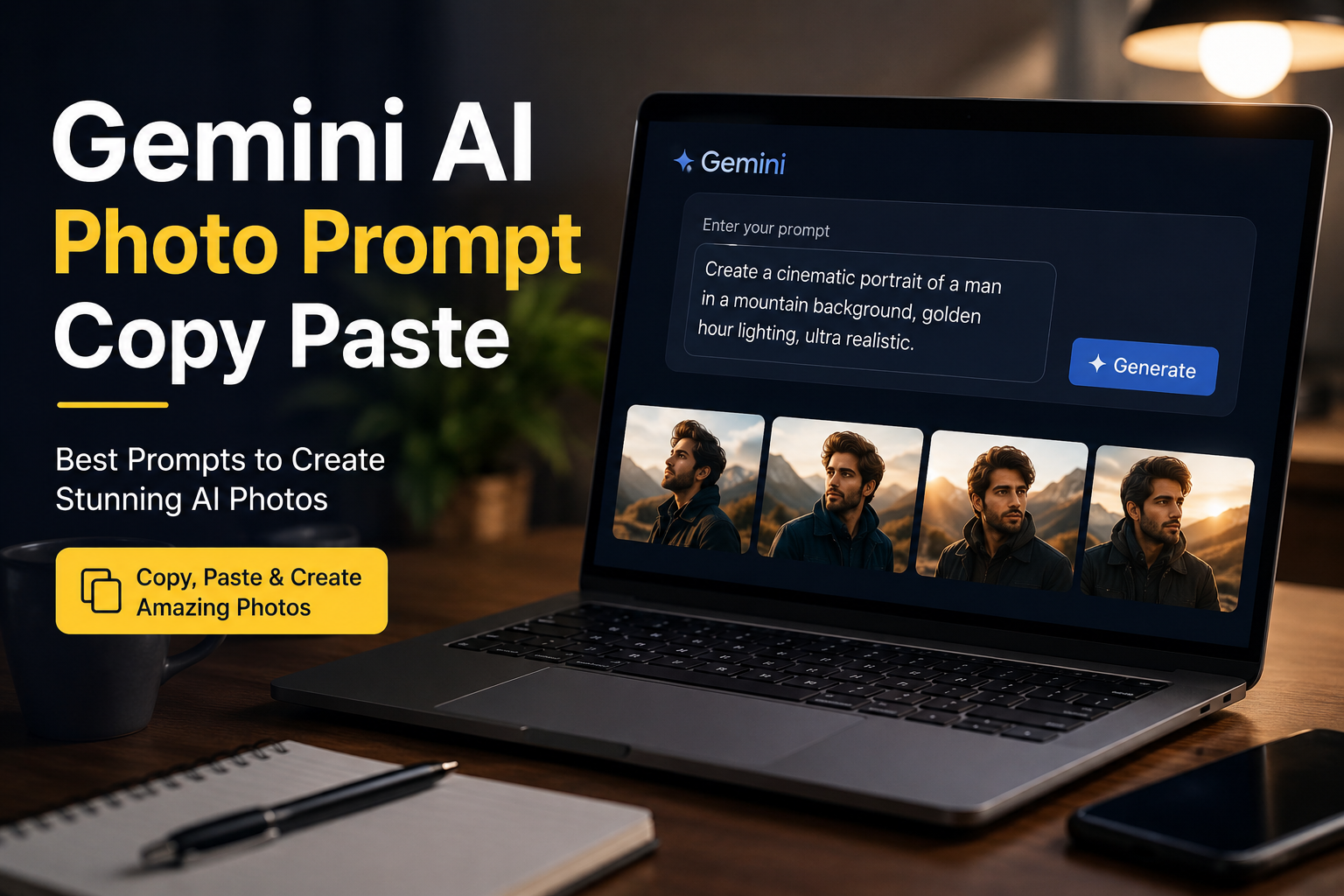 Gemini AI Photo Prompt Copy Paste: Best Prompts for Stunning AI Photos