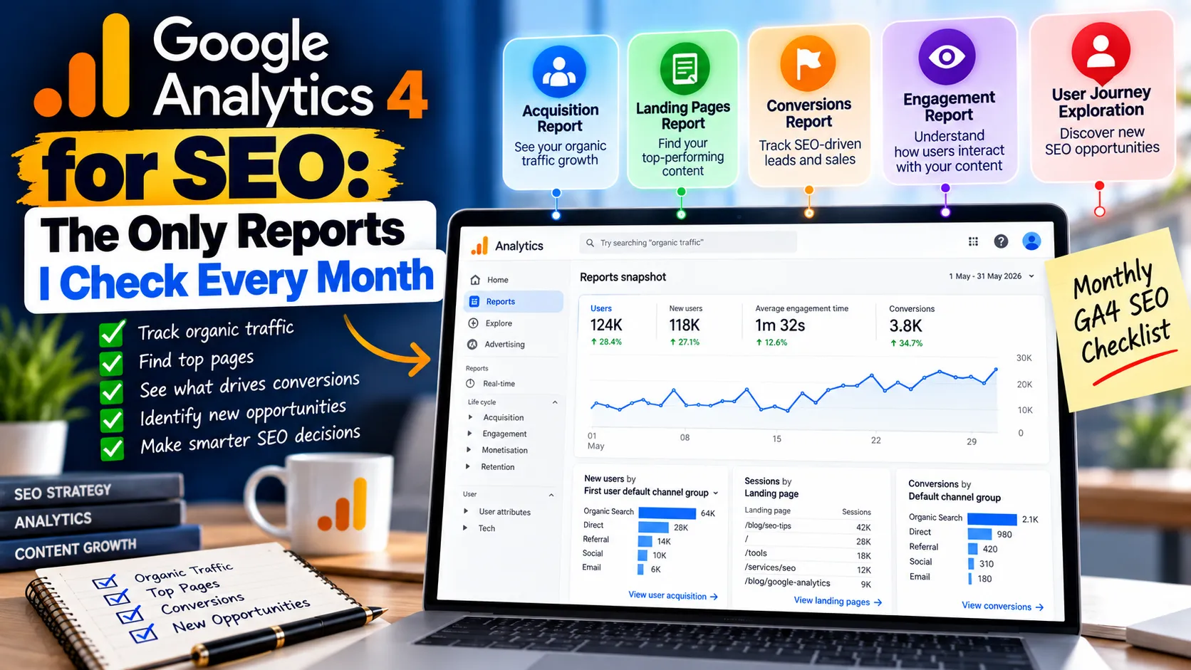 Google Analytics 4 for SEO: The Only Reports I Check Every Month