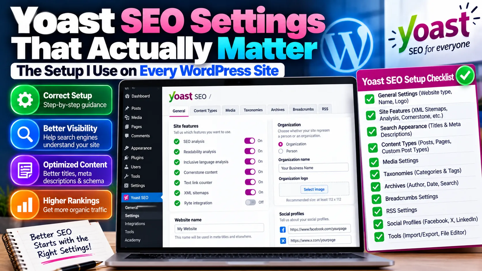 Yoast SEO Settings That Actually Matter: The Setup I Use on Every WordPress Site